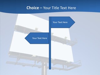 Lighting White Sign PowerPoint Template
