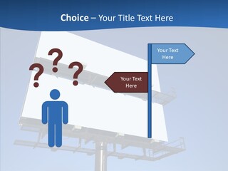 Lighting White Sign PowerPoint Template