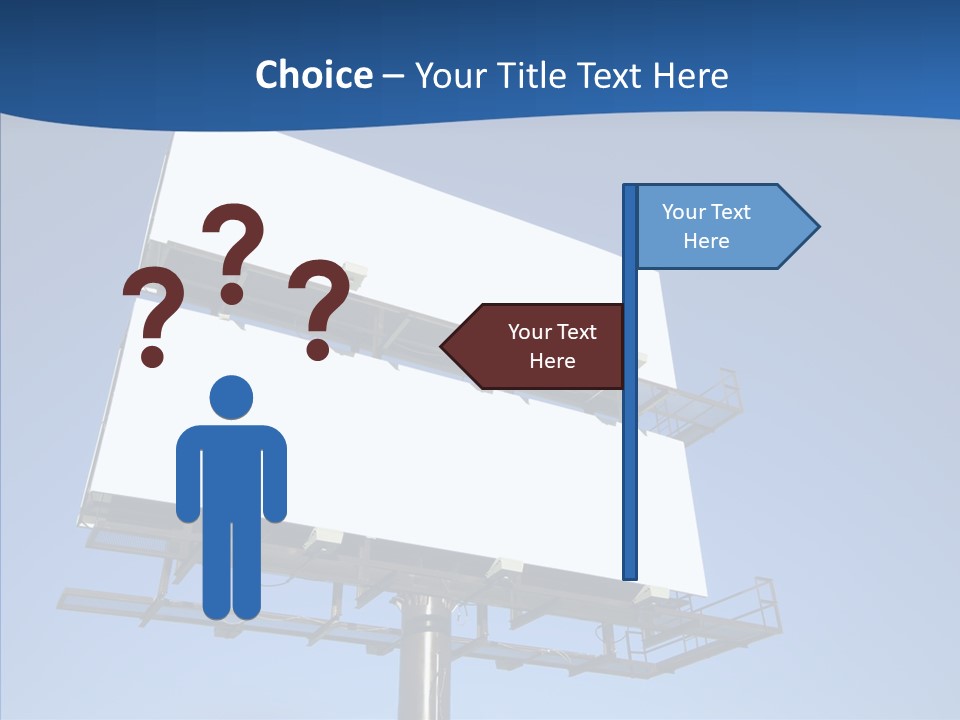 Lighting White Sign PowerPoint Template
