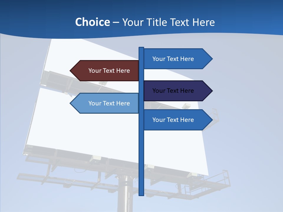 Lighting White Sign PowerPoint Template