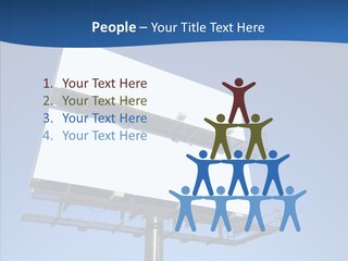 Lighting White Sign PowerPoint Template