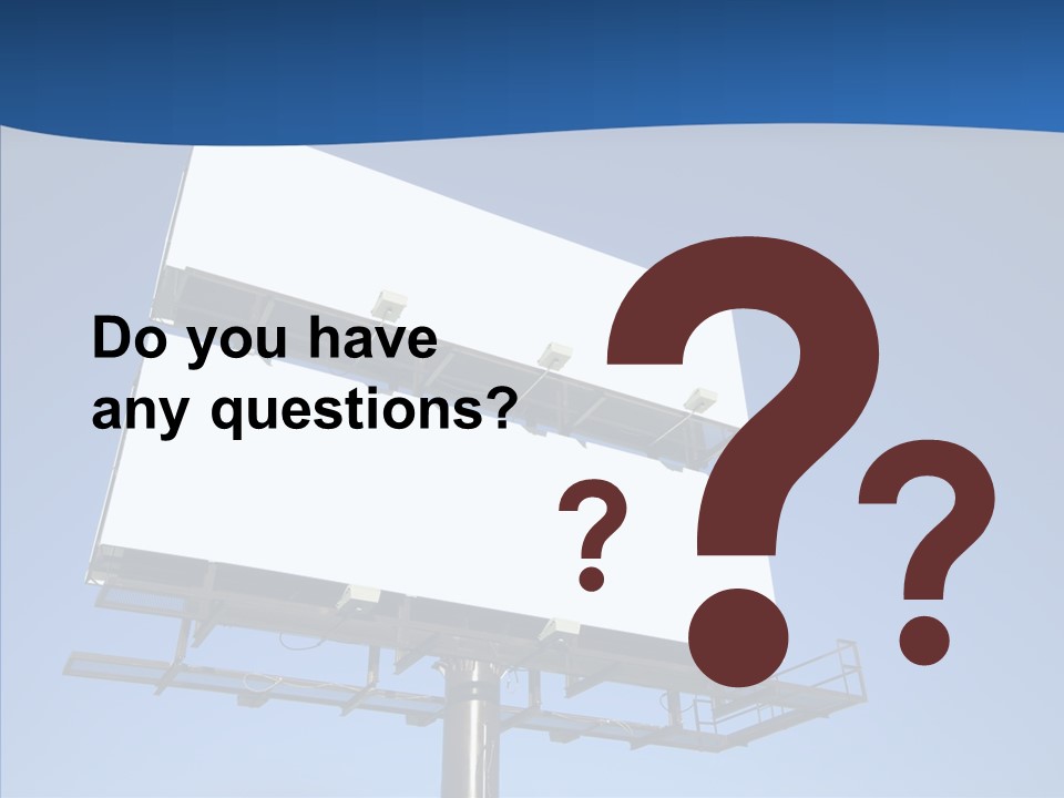 Lighting White Sign PowerPoint Template