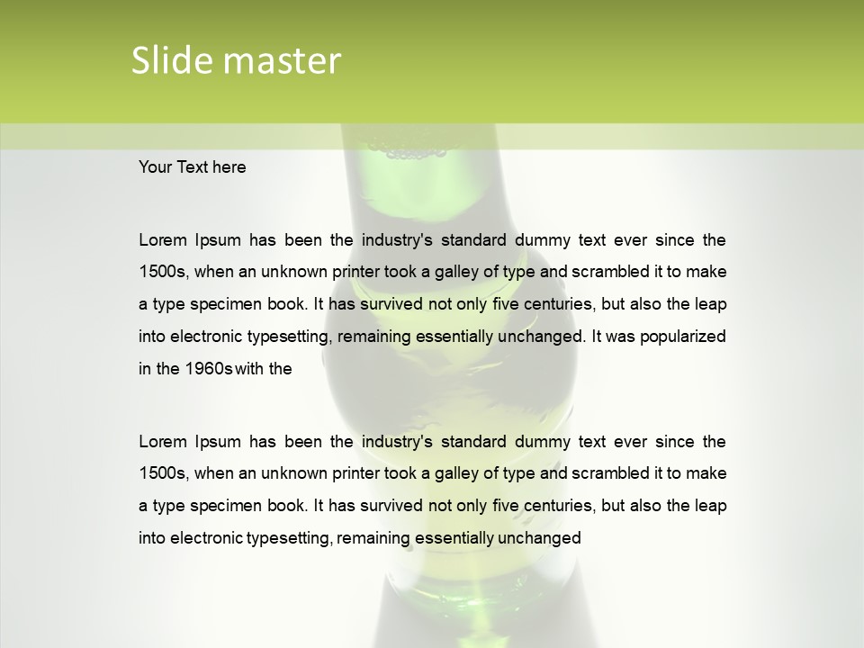 Alcohol Glass Refreshing PowerPoint Template