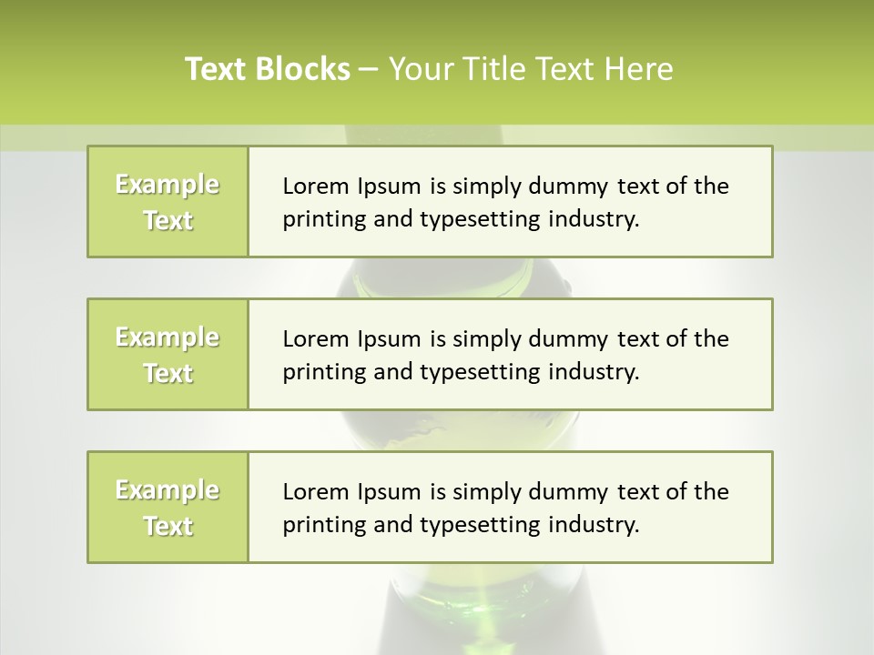 Alcohol Glass Refreshing PowerPoint Template
