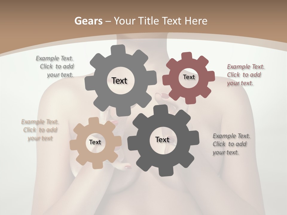 Body Light Girl PowerPoint Template