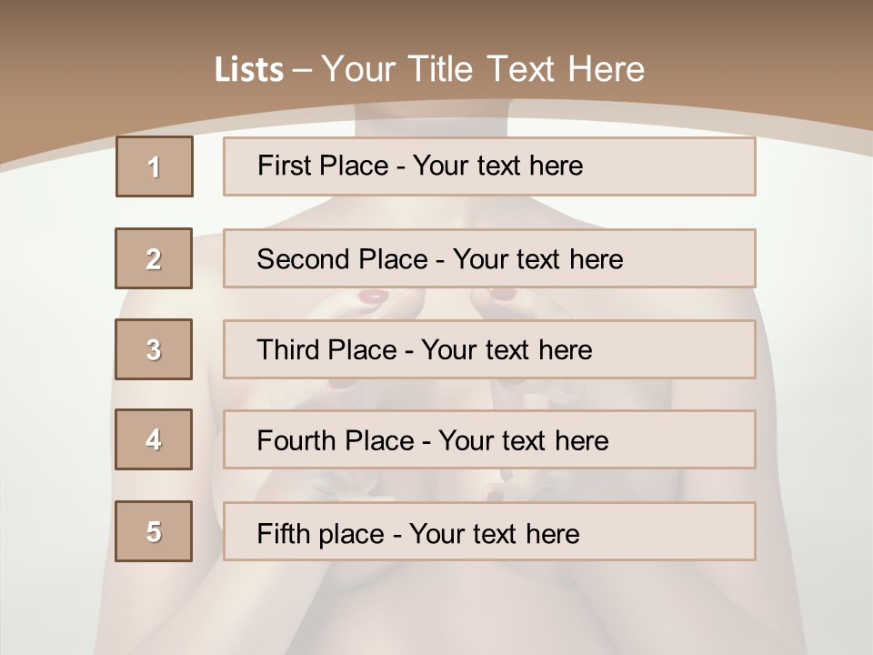 Body Light Girl PowerPoint Template