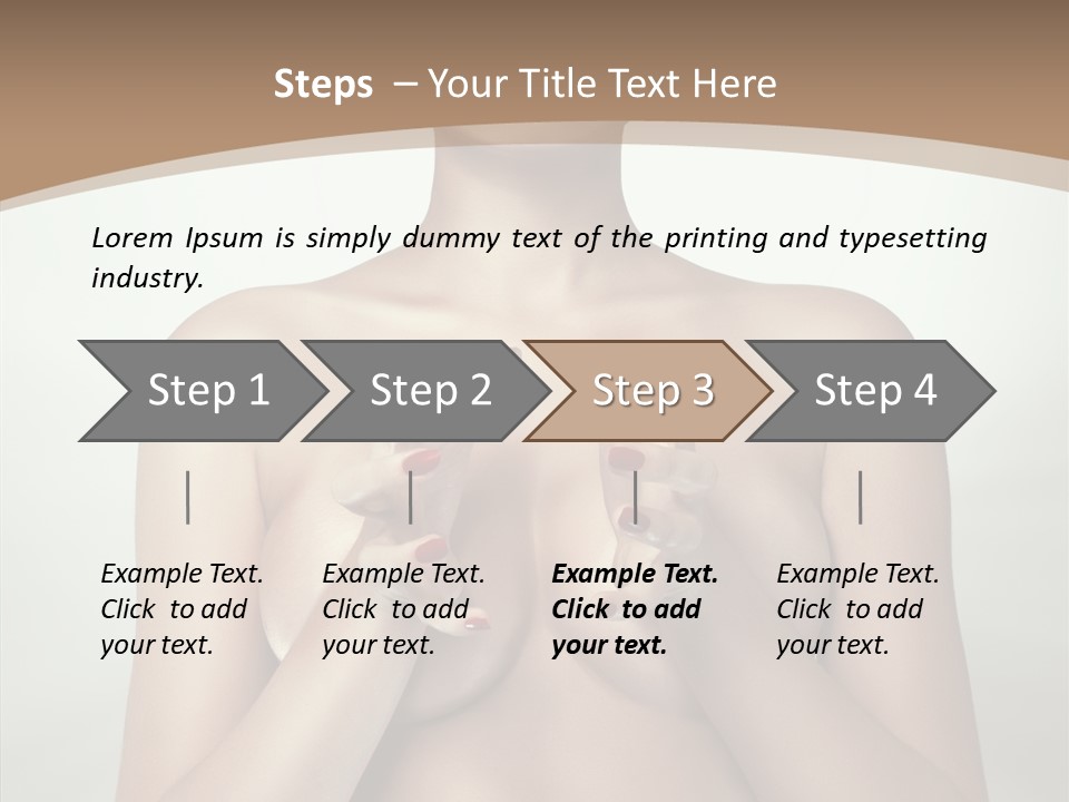 Body Light Girl PowerPoint Template