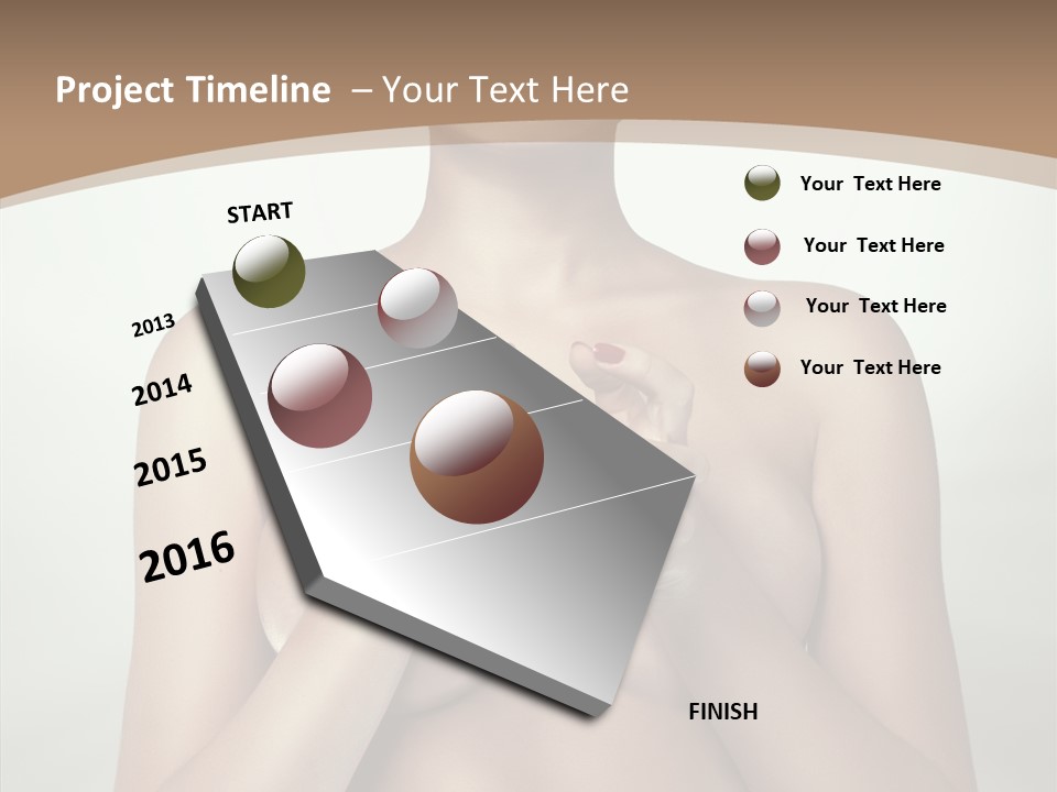 Body Light Girl PowerPoint Template