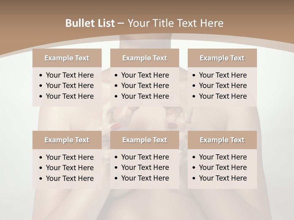 Body Light Girl PowerPoint Template