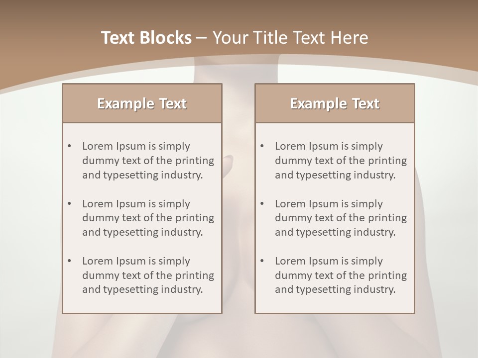 Body Light Girl PowerPoint Template