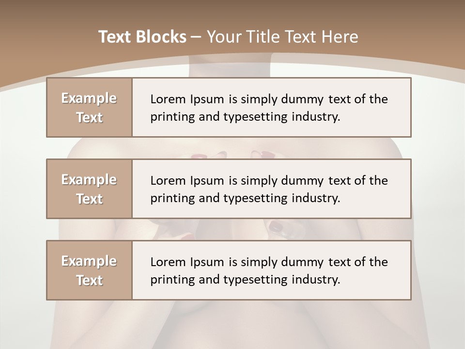 Body Light Girl PowerPoint Template