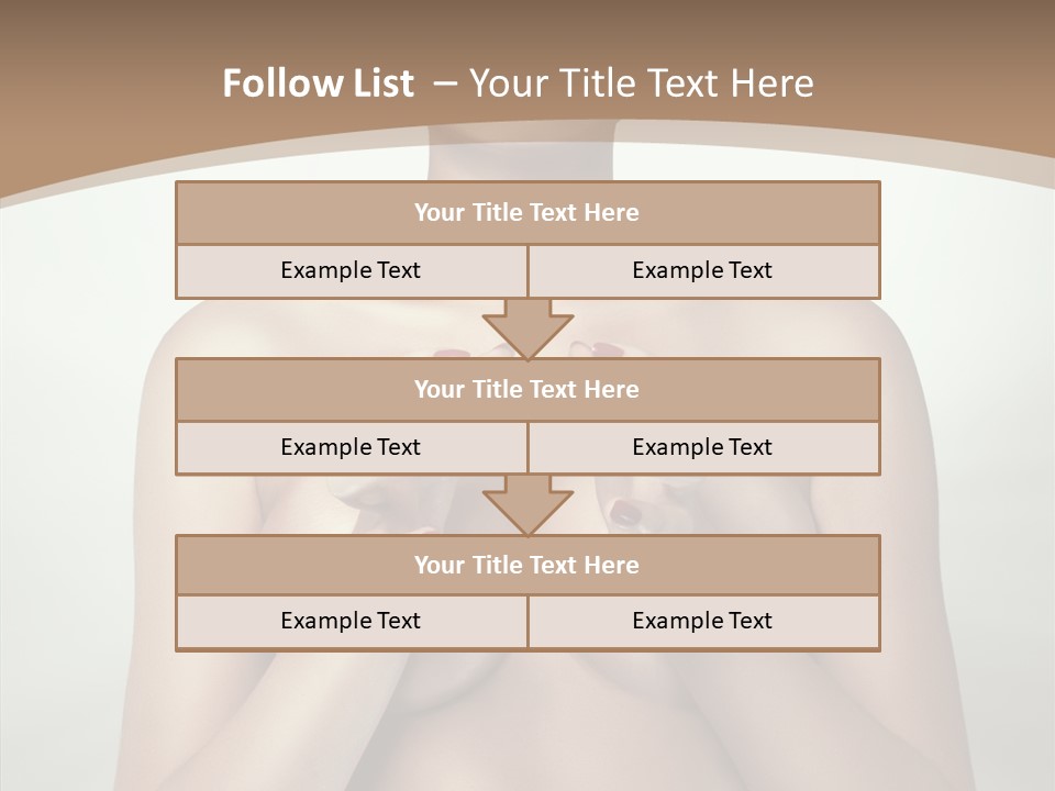 Body Light Girl PowerPoint Template