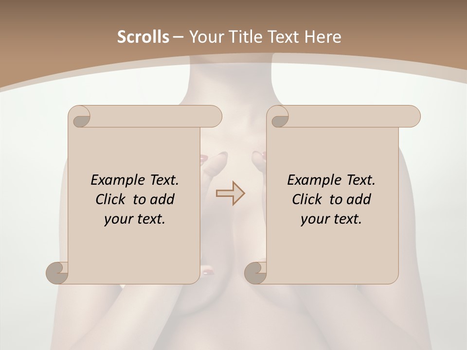 Body Light Girl PowerPoint Template