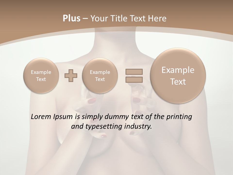 Body Light Girl PowerPoint Template