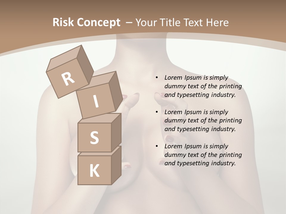 Body Light Girl PowerPoint Template