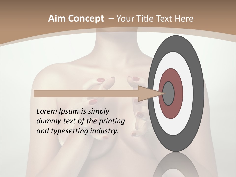 Body Light Girl PowerPoint Template