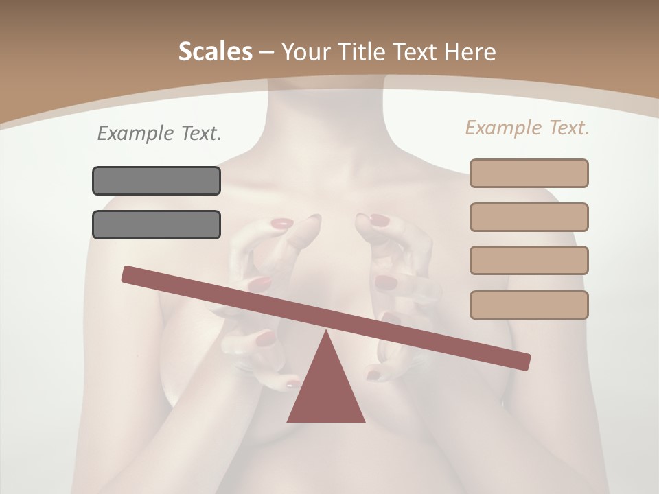 Body Light Girl PowerPoint Template