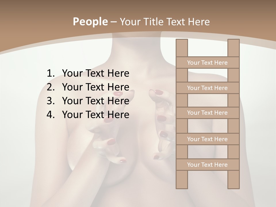 Body Light Girl PowerPoint Template