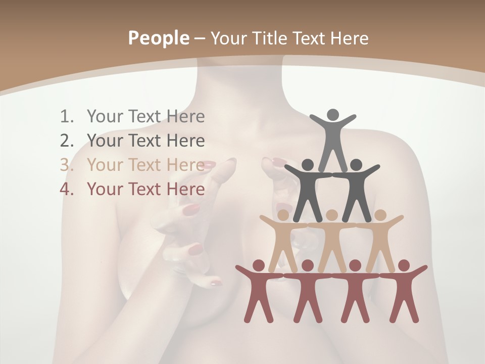 Body Light Girl PowerPoint Template