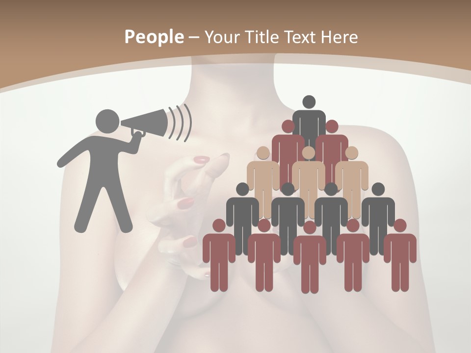 Body Light Girl PowerPoint Template