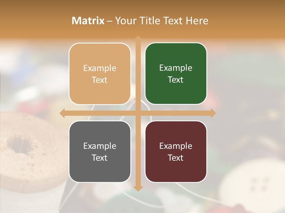 Button Embroidery Tool PowerPoint Template