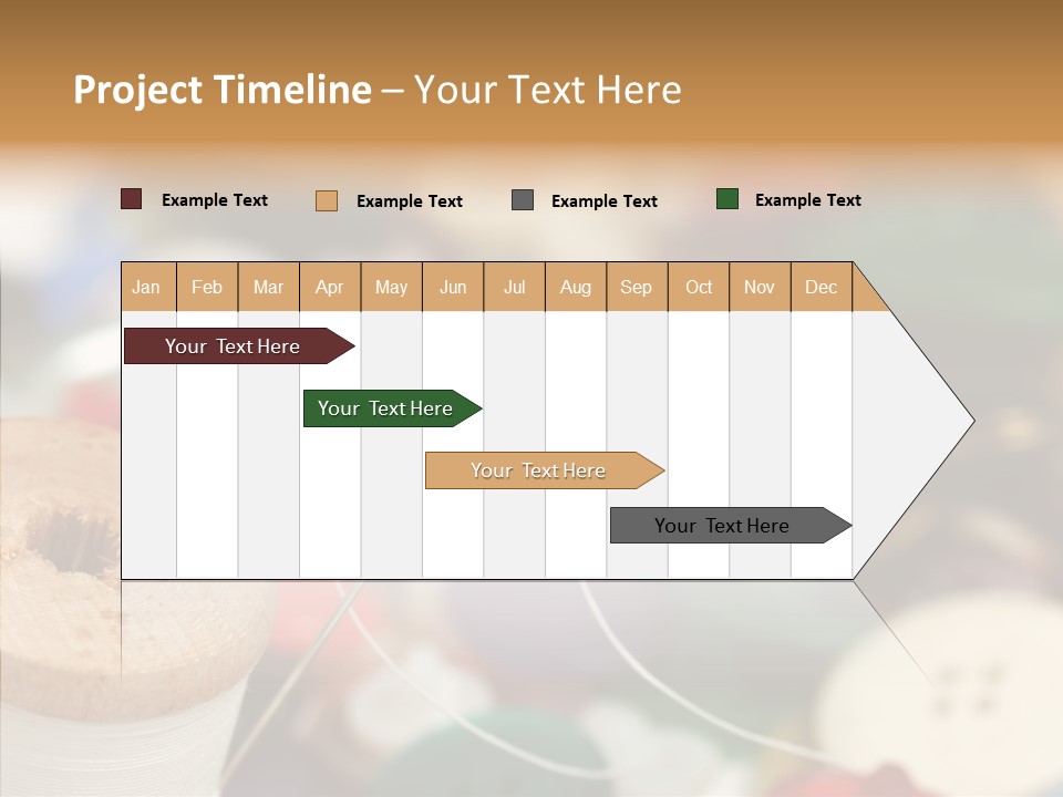 Button Embroidery Tool PowerPoint Template