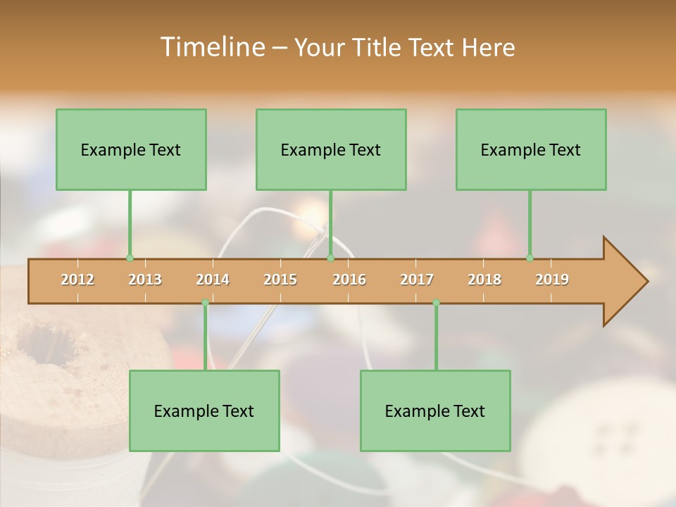Button Embroidery Tool PowerPoint Template