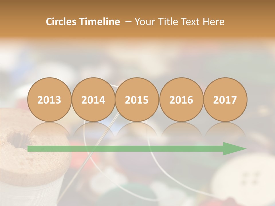 Button Embroidery Tool PowerPoint Template