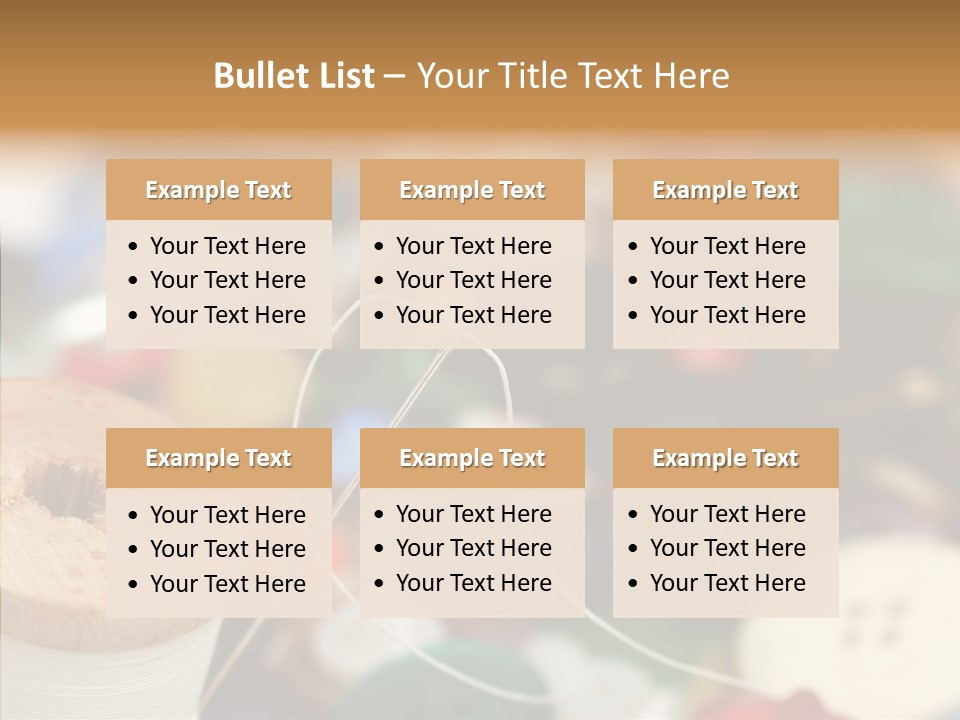 Button Embroidery Tool PowerPoint Template