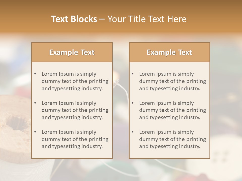 Button Embroidery Tool PowerPoint Template