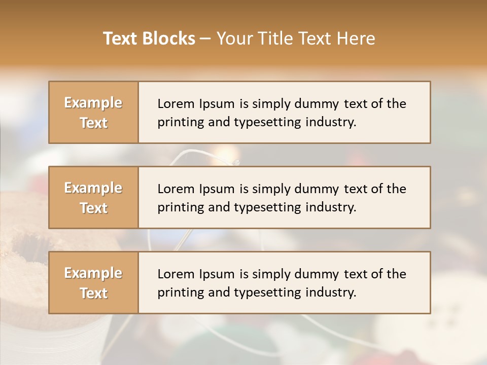 Button Embroidery Tool PowerPoint Template