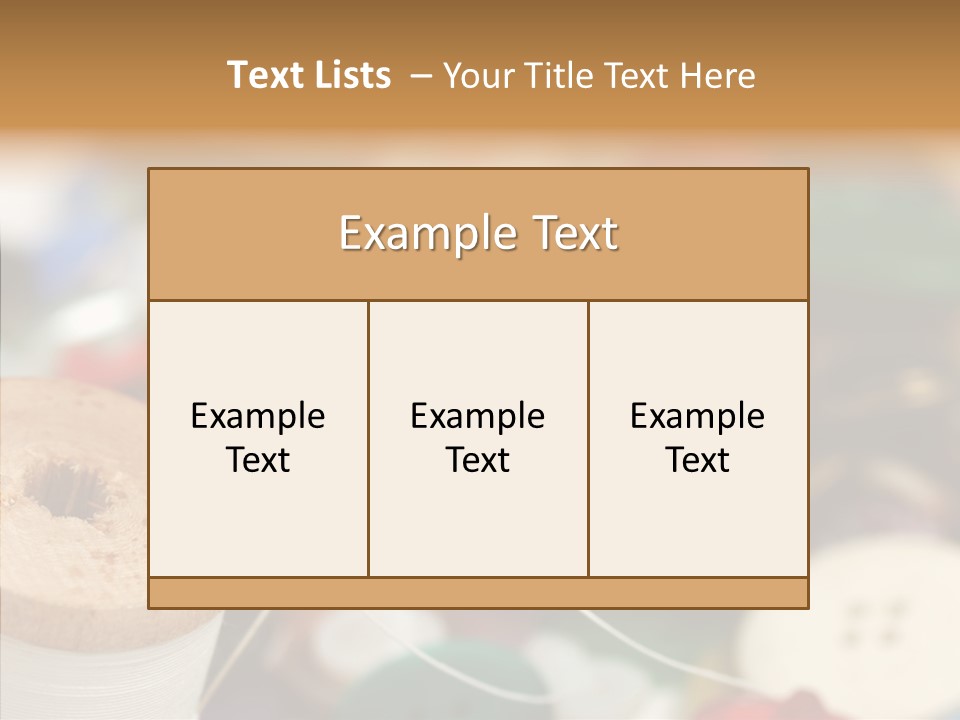 Button Embroidery Tool PowerPoint Template