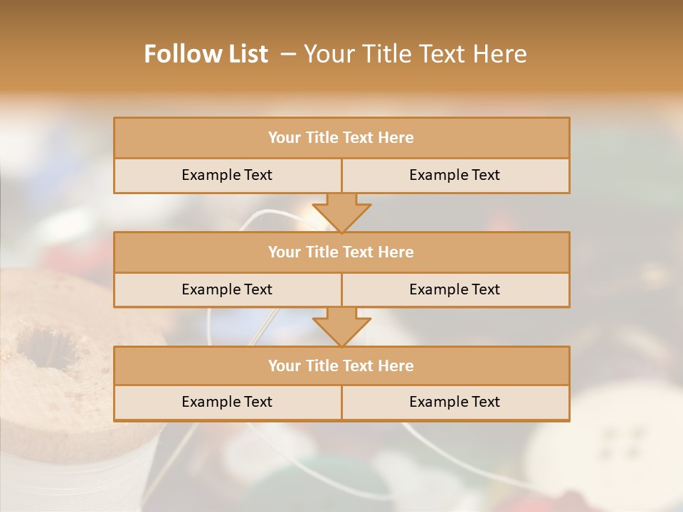 Button Embroidery Tool PowerPoint Template