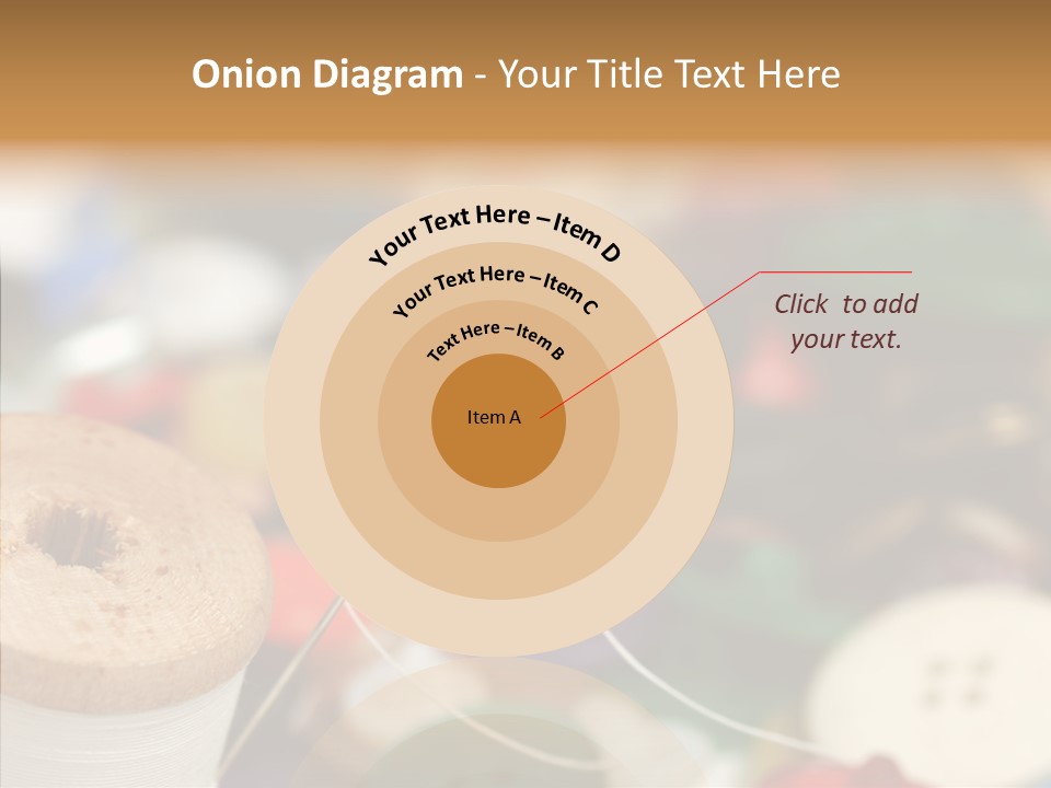 Button Embroidery Tool PowerPoint Template