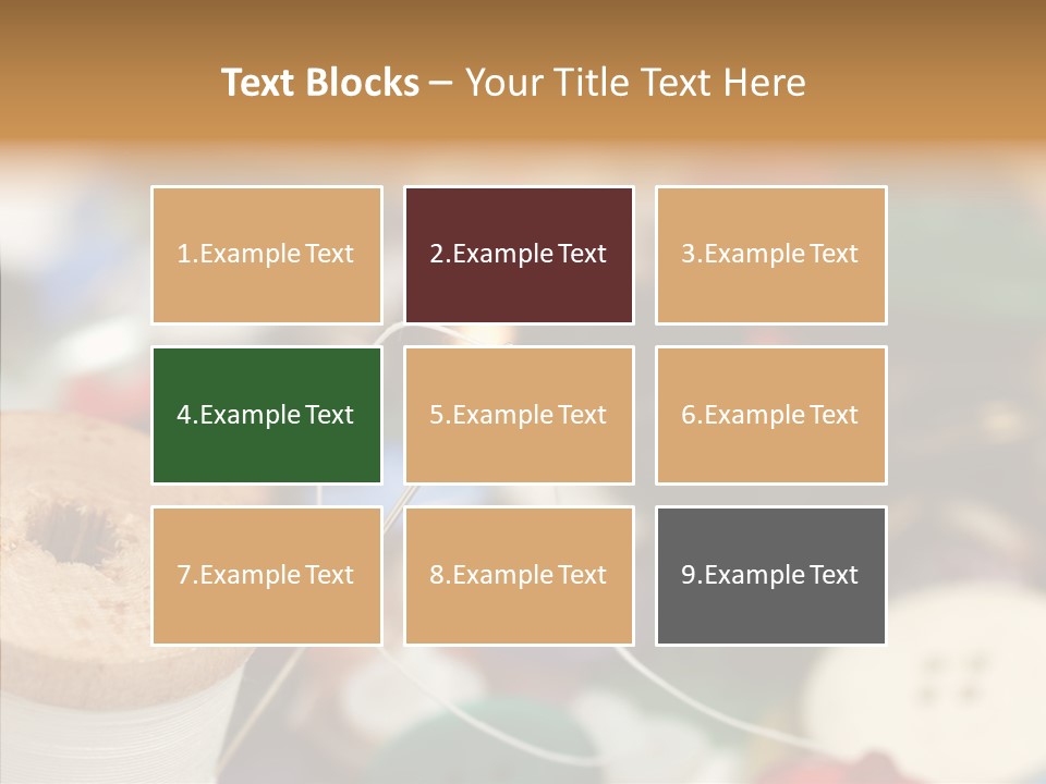 Button Embroidery Tool PowerPoint Template