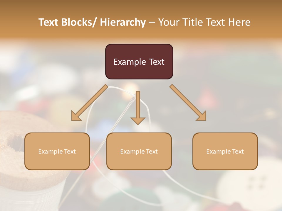 Button Embroidery Tool PowerPoint Template