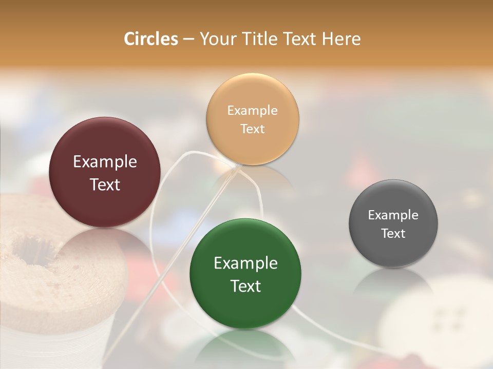 Button Embroidery Tool PowerPoint Template