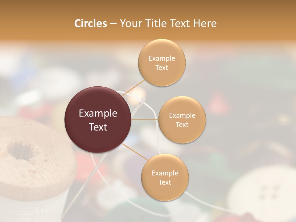 Button Embroidery Tool PowerPoint Template