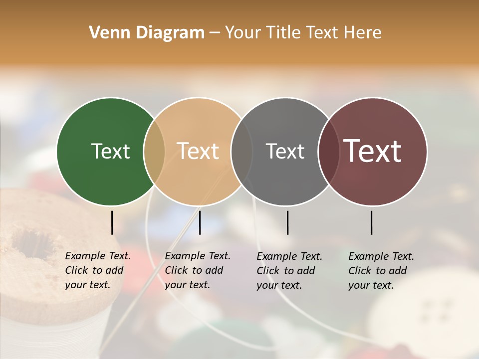 Button Embroidery Tool PowerPoint Template