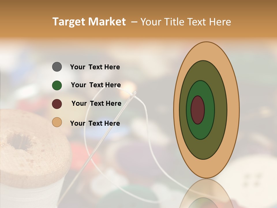 Button Embroidery Tool PowerPoint Template