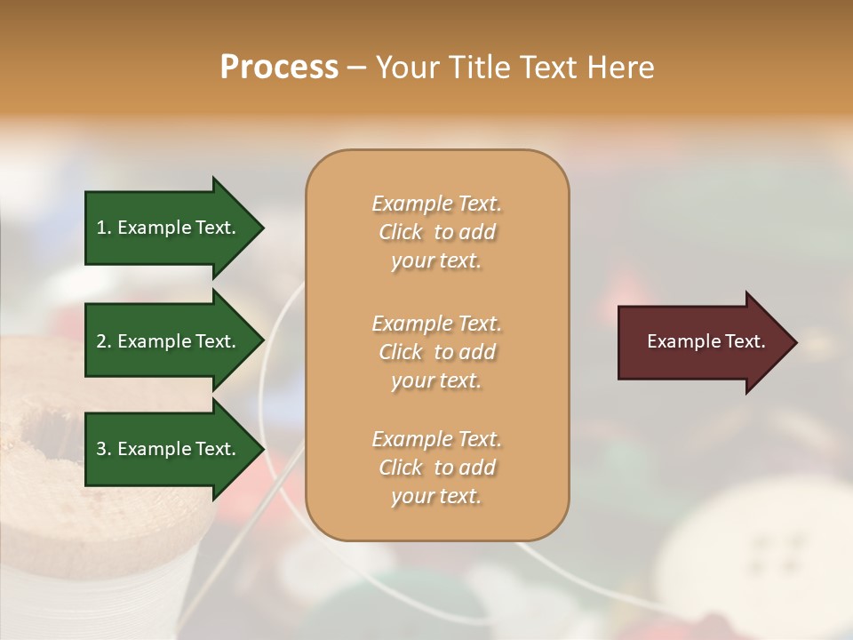 Button Embroidery Tool PowerPoint Template