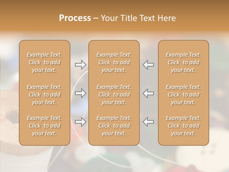 Button Embroidery Tool PowerPoint Template
