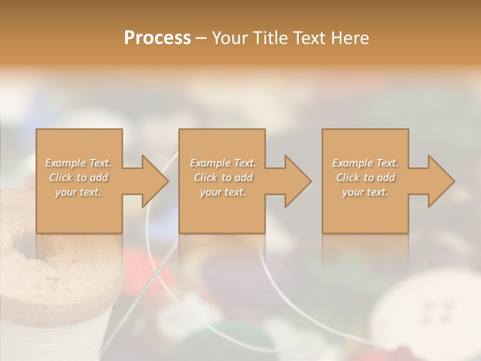 Button Embroidery Tool PowerPoint Template