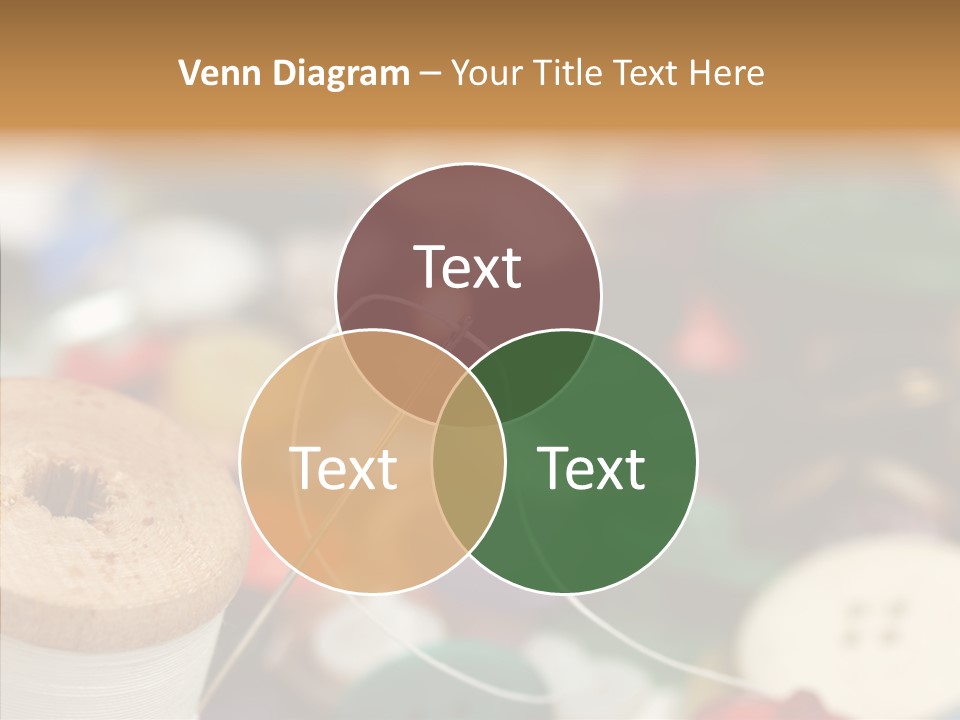 Button Embroidery Tool PowerPoint Template