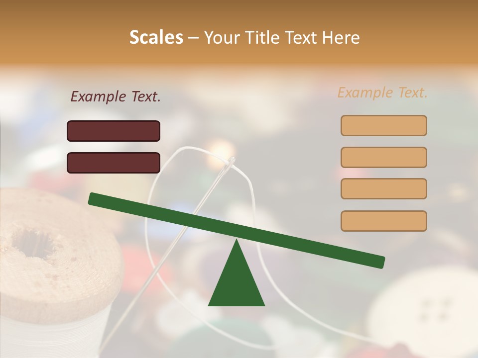 Button Embroidery Tool PowerPoint Template