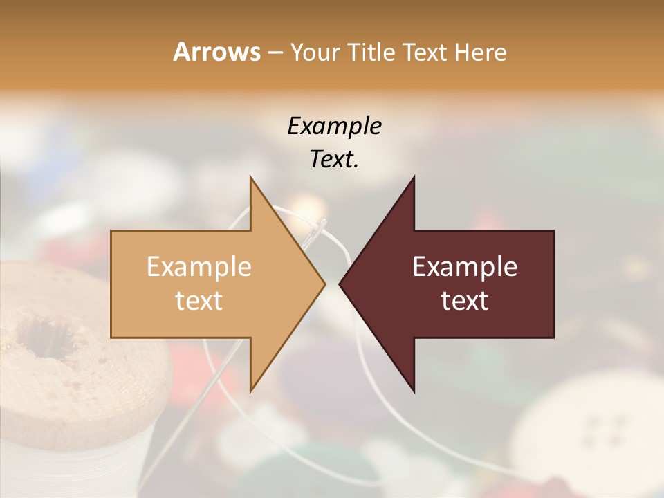 Button Embroidery Tool PowerPoint Template