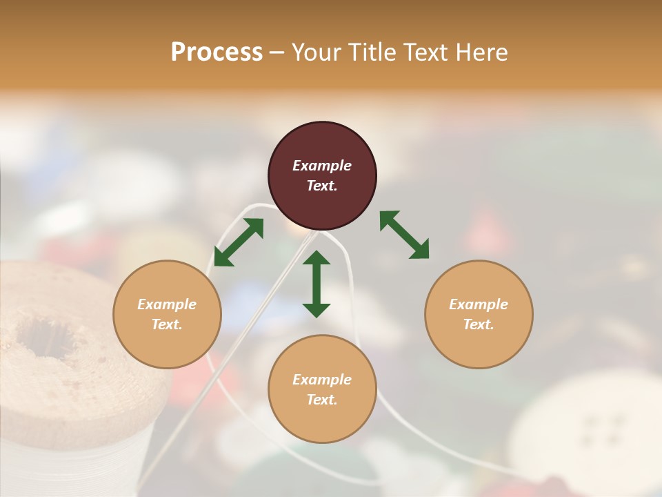 Button Embroidery Tool PowerPoint Template