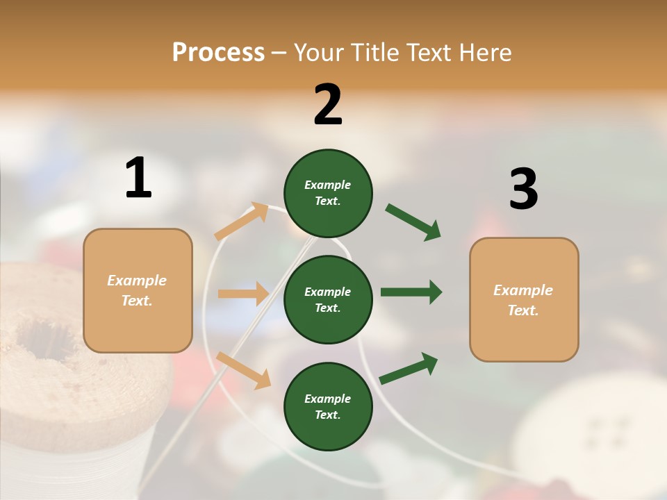 Button Embroidery Tool PowerPoint Template