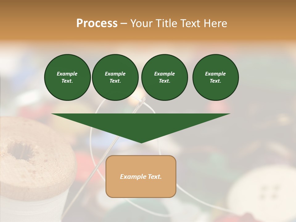 Button Embroidery Tool PowerPoint Template