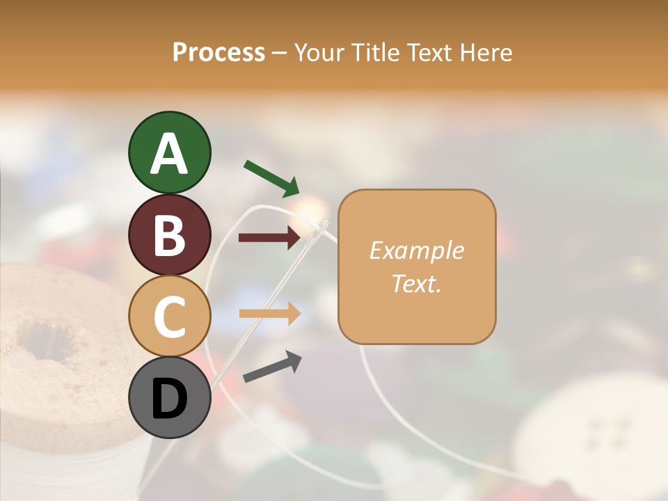 Button Embroidery Tool PowerPoint Template